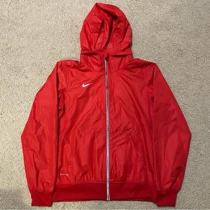 Womens Nike Red Storm Fit Windbreaker Jacket size Medium